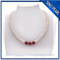 A+ 7.5-8MM factory price HOT sell round white color freshwater pearl nacklace